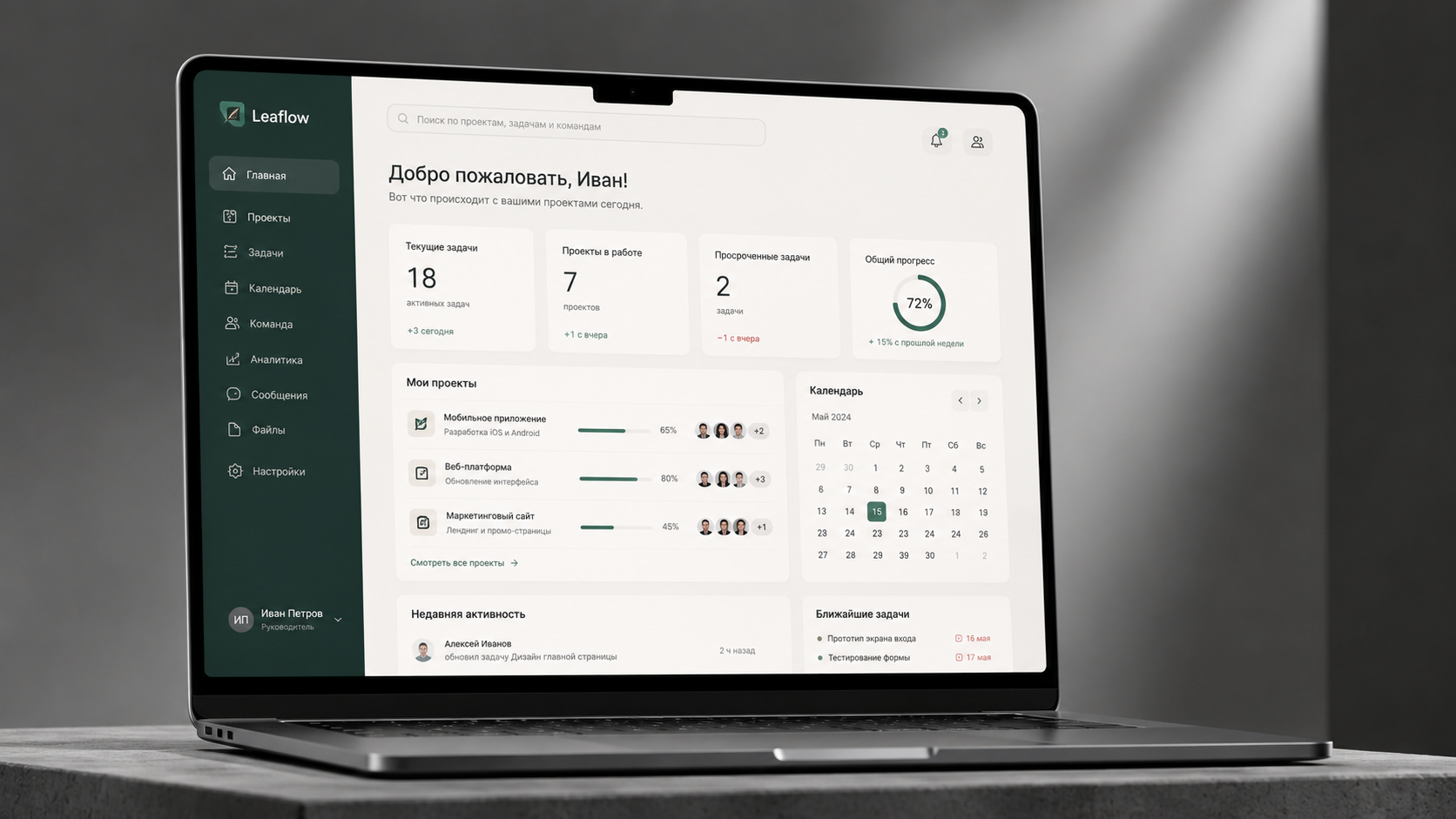 Управление проектами «Leaflow»