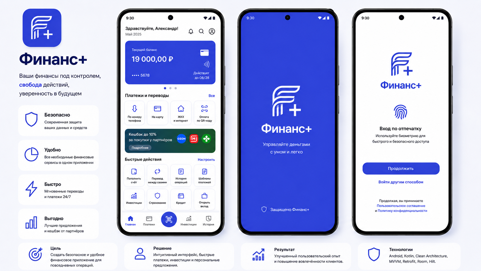Финансовое приложение «Финанс+»
