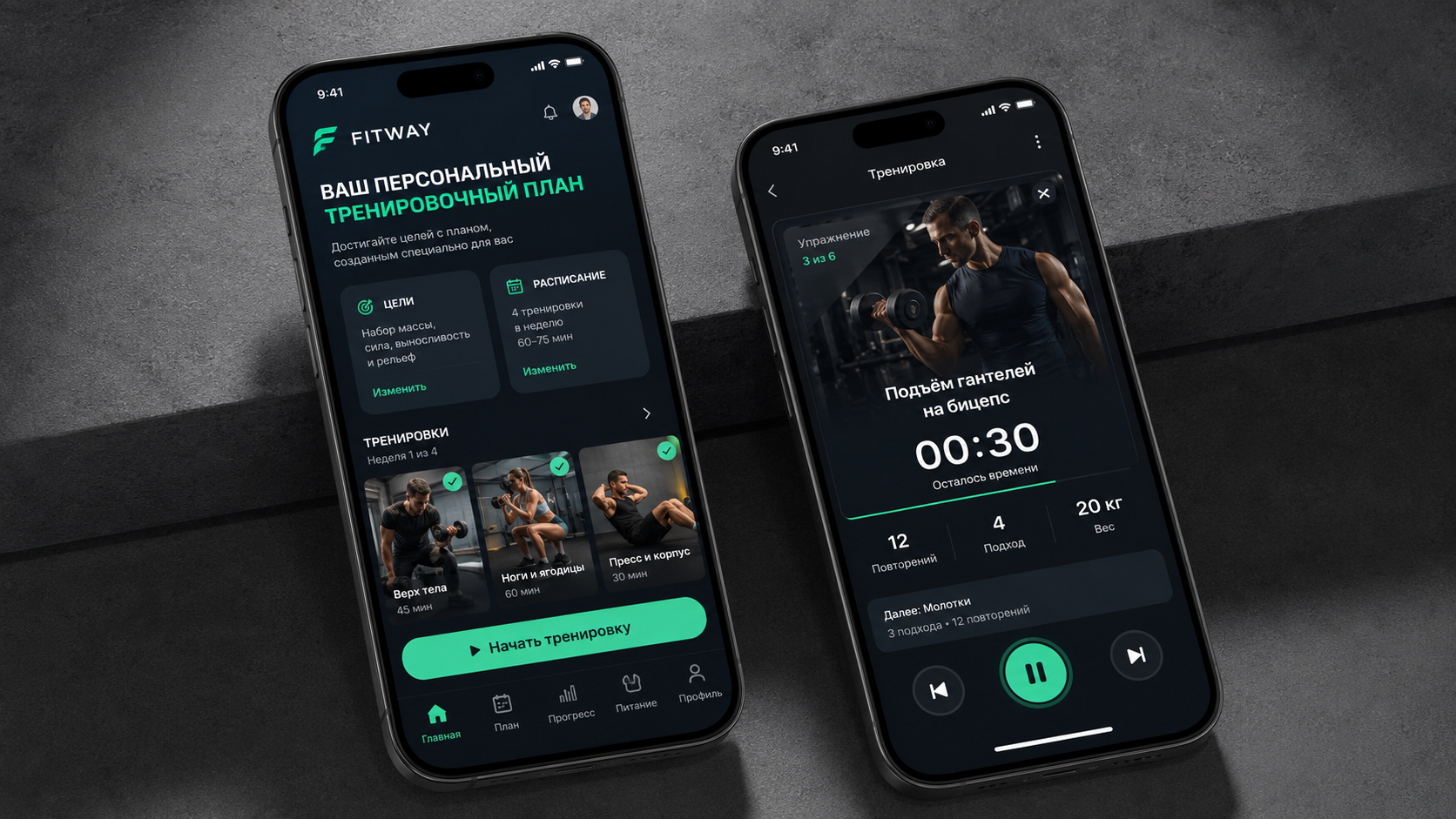 Фитнес-приложение «Fitway»